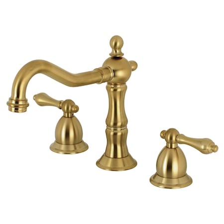 Kingston Brass KS1977AL 8" Widespread Bathroom Faucet, Brushed Brass KS1977AL